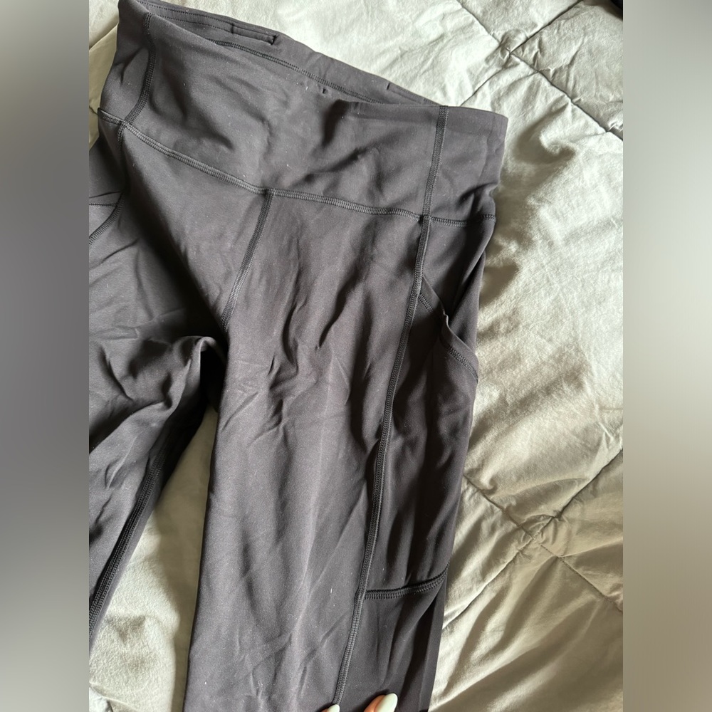 ululemon wundertrain black leggings size 6. Tag removed.